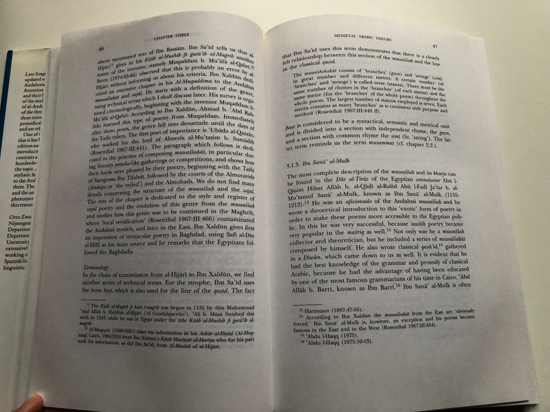 LOVE SONGS FROM AL-ANDALUS / History, Structure and Meaning of the Kharja / BY OTTO ZWARTJES / BRILL LEIDEN NEW YORK KOLN 1997 / Hardcover (9789004106949)