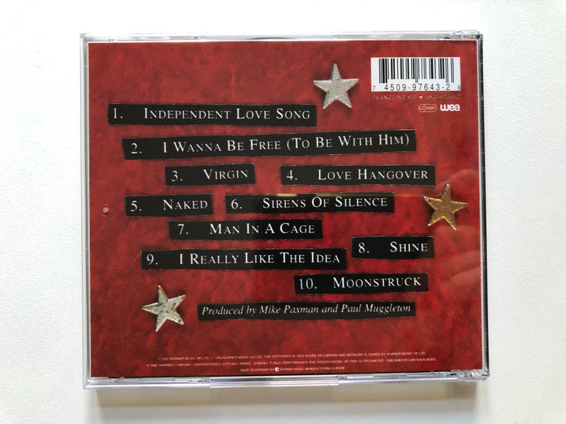 Scarlet – Naked / WEA Audio CD 1995 / 4509-97643-2