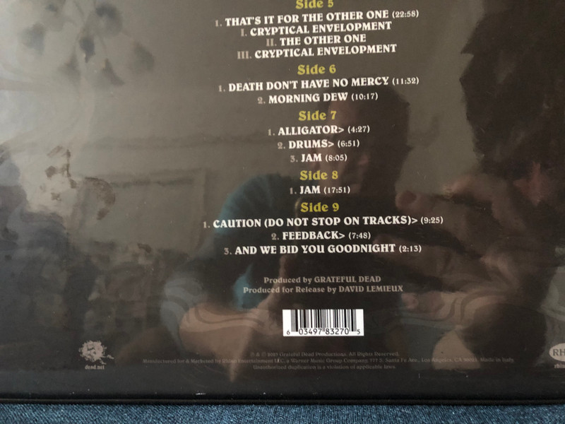 Fillmore West 1969: March 2nd - Grateful Dead / Grateful Dead's Final Performance From The Historic 1969 Four-Night Run At The Fillmore West; First Time On Vinyl, 5-LP Set, 180-Gram Vinyl + Etched 10th Side / Rhino Records 5x LP 2023 / R1 724904