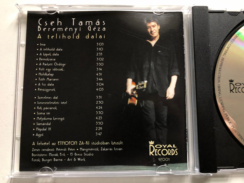 Cseh Tamás, Bereményi Géza – A Telihold Dalai / Royal Records Audio CD 1997 / 97001