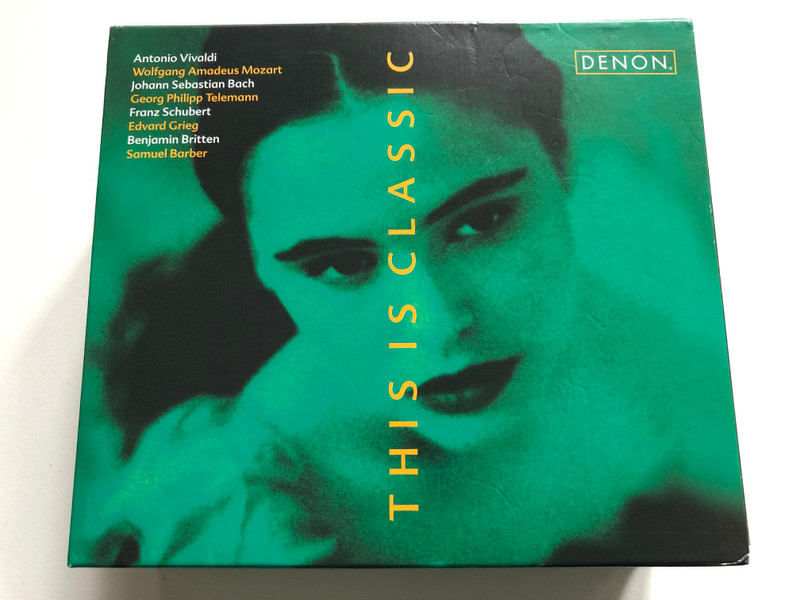 This Is Classic - Antonio Vivaldi, Wolfgang Amadeus Mozart, Johann Sebastian Bach, Georg Philipp Telemann, Franz Schubert, Edvard Grieg, Benjamin Britten, Samuel Barber / Denon 5x Audio CD, Box Set 1996 / DEG-100353-39