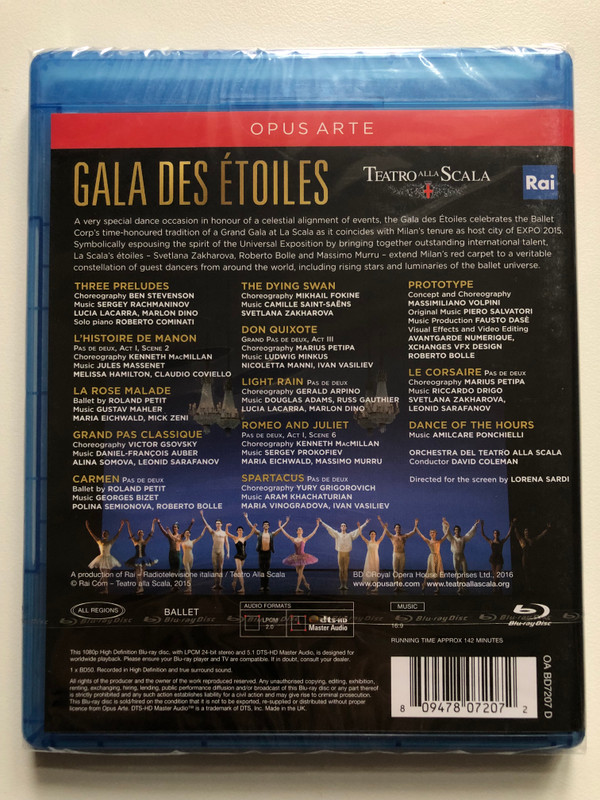 GALA DES ÉTOILES  TEATRO ALLA SCALA  Opus Arte (809478072072) 