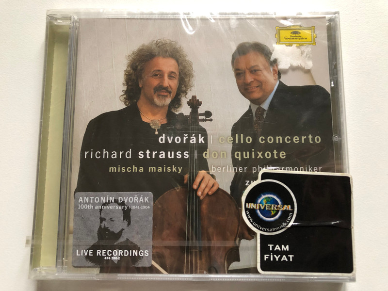 Dvořák: Cello Concerto, Richard Strauss: Don Quixote - Mischa Maisky, Berliner Philharmoniker, Zubin Mehta / Deutsche Grammophon Audio CD 2003 / 474 780-2
