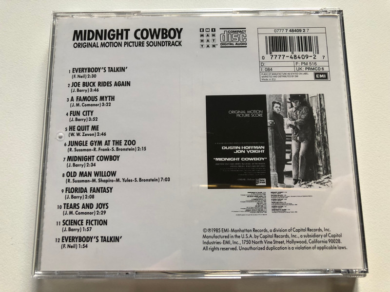 Midnight Cowboy - Original Motion Picture Soundtrack / PM 516 / PRMCD 6 / Audio CD (077774840927)