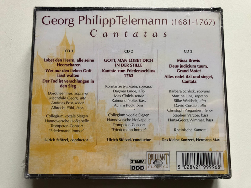 Telemann – Cantatas / Brilliant Classics 3x Audio CD / 99996