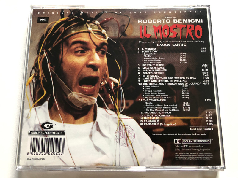 Evan Lurie – Il Mostro = The Monster / Original Motion Picture Soundtrack / Audio CD (8012355020253)