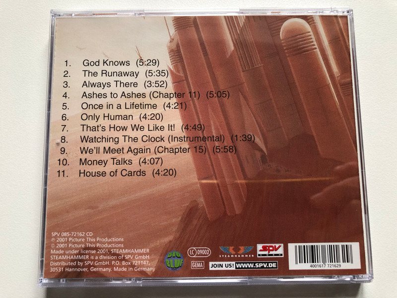 Saga – House Of Cards / Steamhammer Audio CD 2001 / SPV 085-72162 CD