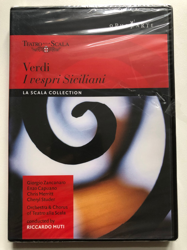  Verdi - I Vespri Siciliani  Merritt, Studer, Furlanetto, Zancanaro, Musinu, Banditelli, Gavazzi, Muti  Orchestra & Chorus of Teatro alla Scala  Opus Arte (809478030089)
