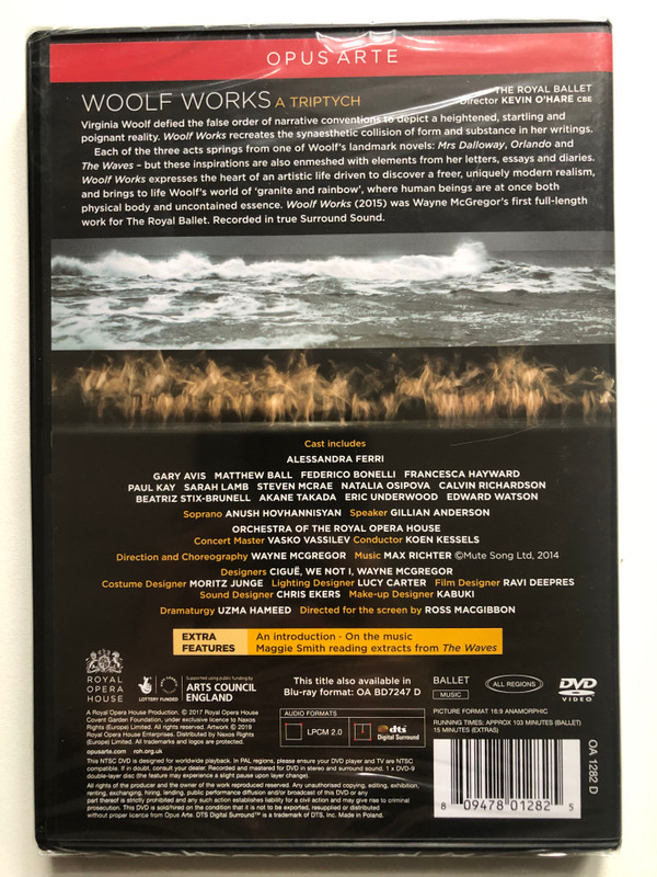Richter Woolf Works  ORCHESTRA OF THE ROYAL OPERA HOUSE  WAYNE MCGREGOR  OPUS ARTE (809478012825)