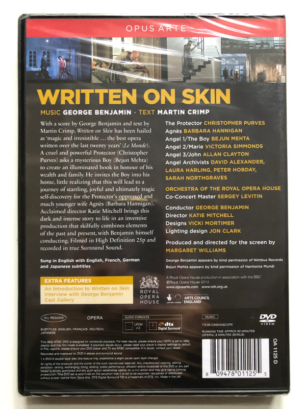  Written on Skin  ORCHESTRA OF THE ROYAL OPERA HOUSE  OPUS ARTE (809478011255)