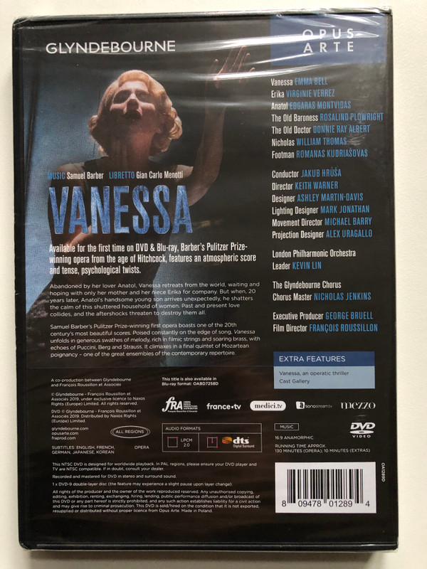Samuel Barber Vanessa  THE GLYNDEBOURNE CHORUS  LONDON PHILHARMONIC ORCHESTRA  Opus Arte (809478012894)