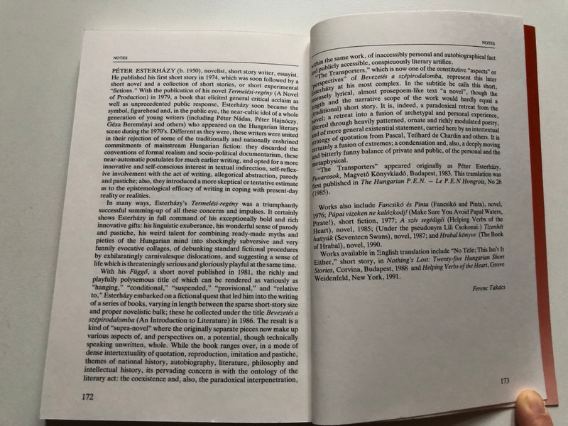 A Hungarian Quartet: Four Contemporary Short Novels / Géza Ottlik - LOGBOOK / Iván Mándy - LEFT BEHIND / Miklós Mészöly - FORGIVENESS / Péter Esterházy - THE TRANSPORTERS (9631333663)