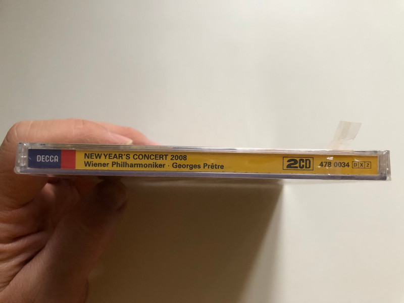 Georges Prêtre, Wiener Philharmoniker – Neujahrskonzert = New Year’s Concert 2008 / Vienna Says ''Bonne Annee 2008!'' / The Entire Concert - Complete On 2 CDs, Includes 6 New Year's Concert premiers / Decca 2x Audio CD 2008 / 478 0034