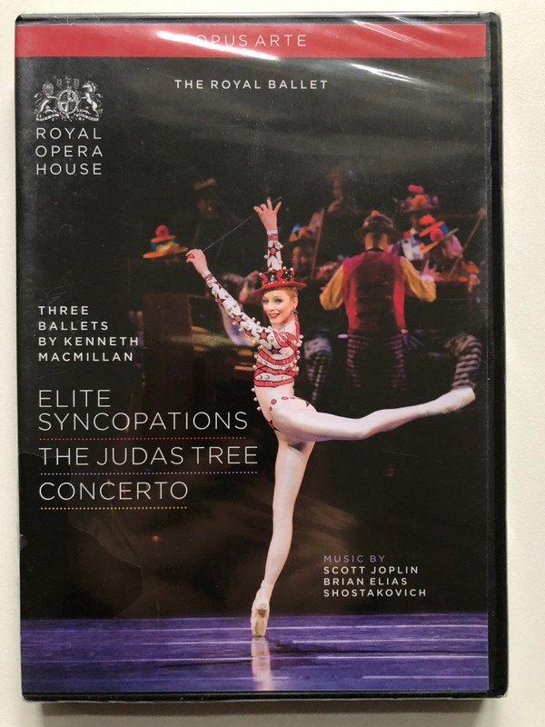 THREE BALLETS BY KENNETH MACMILLAN  ELITE SYNCOPATIONS , THE JUDAS TREE , CONCERTO  ROYAL OPERA HOUSE  OPUS ARTE (809478010388)