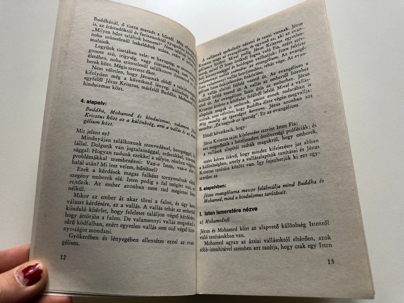 Jézus Krisztus vagy Buddha, Mohamed, hinduizmus / Mit jelent ez: én hiszek / Dr. Gerhard Bergmann / Primo Evangéliumi Kiadó / Paperback (9637837221)