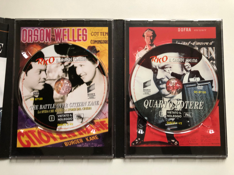 QUARTO POTERE / ORSON WELLES, DOROTHY COMINGORE, JOSEPH COTTEN / RKO IL GRANDE CINEMA / 2 DISCHI / DVD Video (8013123871206)