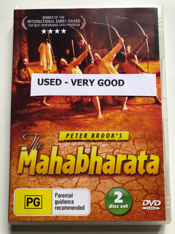 The Mahabharata - PETER BROOK / 2 disc set / WINNER OF THE INTERNATIONAL EMMY AWARD FOR BEST PERFORMING ARTS PROGRAM / DVD Video (9317485663509)