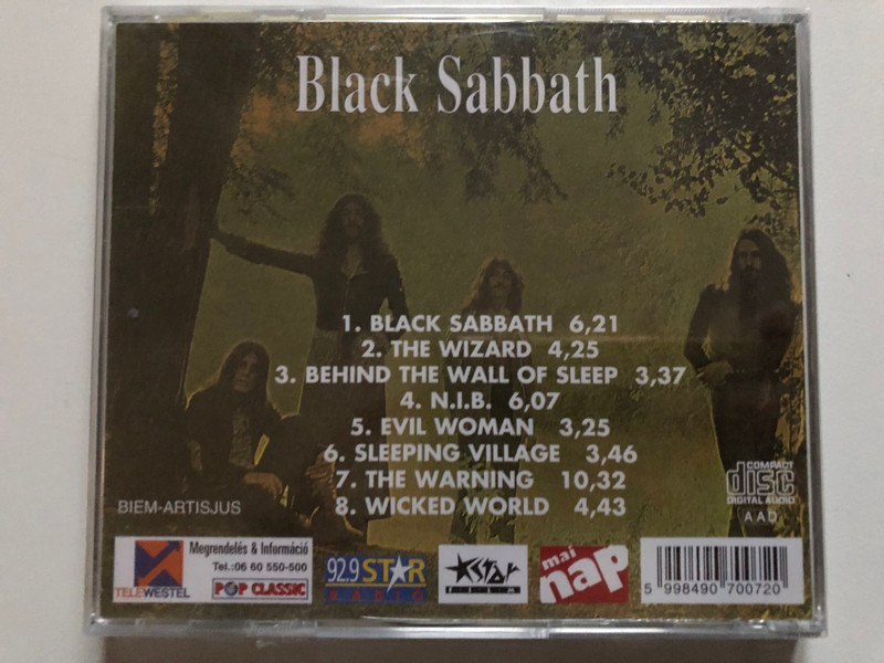 Black Sabbath / Pop Classic / Euroton Audio CD / EUCD-0072