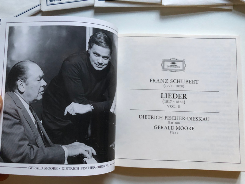 Franz Schubert: Lieder Volume II - Dietrich Fischer-Dieskau, Gerald Moore / Deutsche Grammophon 9x Audio CD, Box Set / 437 225 2