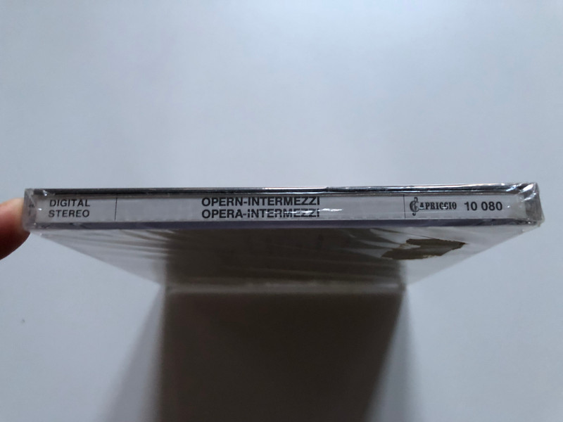 Opern-Intermezzi = Opera-Intermezzi - Cavalleria Rusticana, Il Barbiere di Siviglia-Fedora, La Gioconda, L'amico Fritz, Manon Lescaut, Le Prophete, Pagliacci, Thais, etc. / Budapest Philharmonic Orchestra / Capriccio Audio CD 1986 Stereo / 10 080
