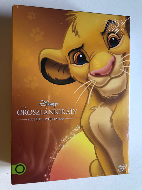 AZ OROSZLÁNKIRÁLY  3 FILMES GYŰJTEMENY  Disney DVD Video (5996514021080)