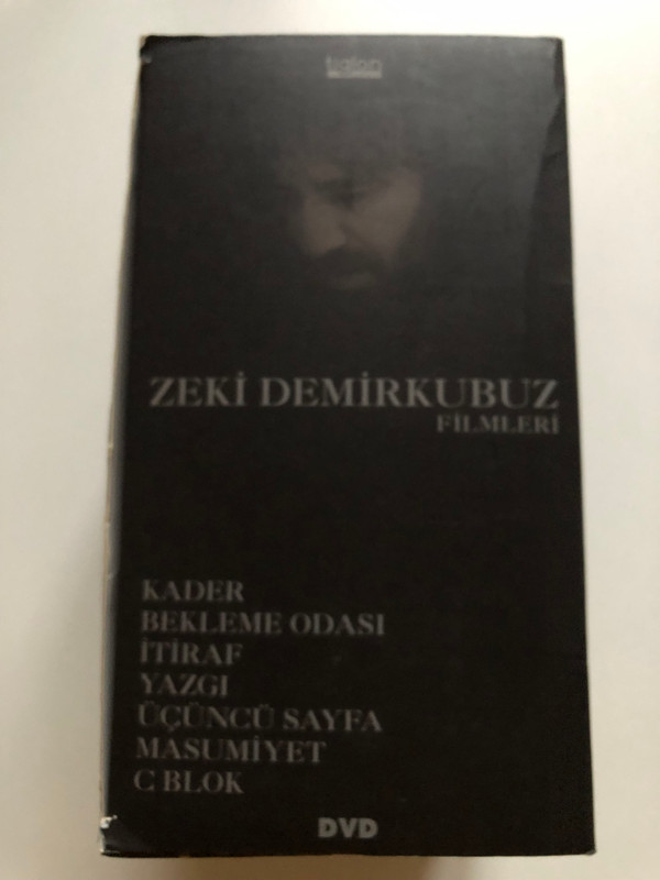 ZEKİ DEMİRKUBUZ FİLMLERİ / KADER, BEKLEME ODASI, İTİRAF, YAZGI, ÜÇÜNCÜ SAYFA, MASUMİYET, C BLOK / TIGLON DVD Video (8697333035551)