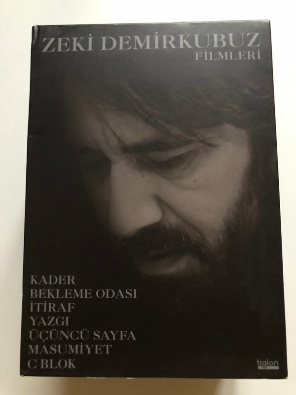 ZEKİ DEMİRKUBUZ FİLMLERİ / KADER, BEKLEME ODASI, İTİRAF, YAZGI, ÜÇÜNCÜ SAYFA, MASUMİYET, C BLOK / TIGLON DVD Video (8697333035551)