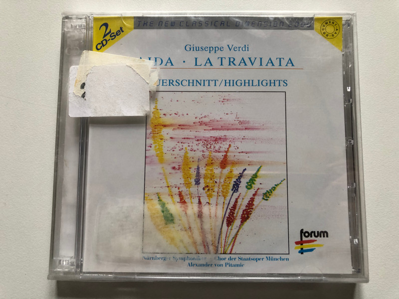 Giuseppe Verdi: Aida; La Traviata: Querschnitt/Highlights - Nürnberger Symphoniker, Chor Der Staatsoper München, Alexander von Pitamic / The New Classical Dimension 2000 / Forum 2x Audio CD / 462 088-2
