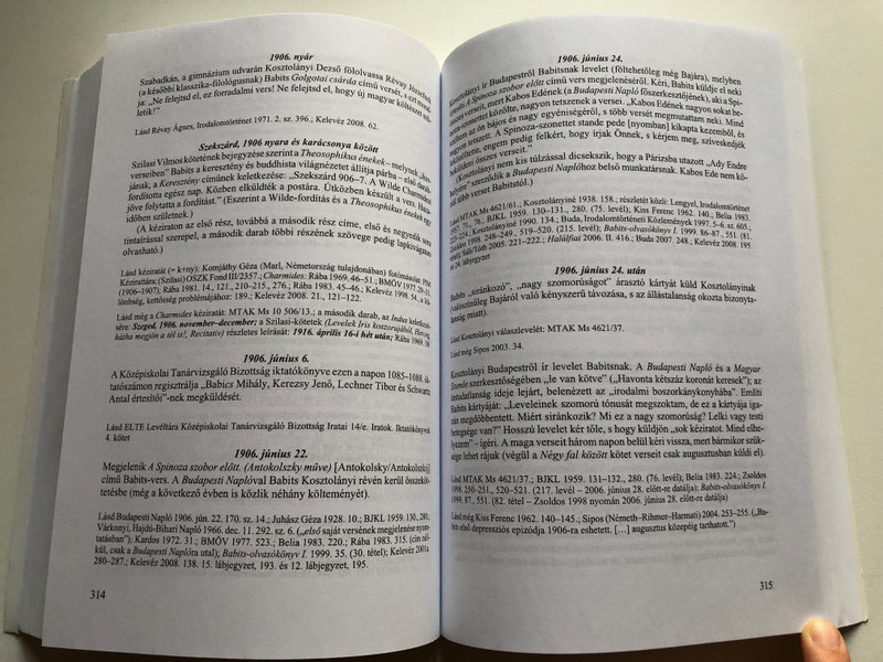 Róna Judit - NAP NAP UTÁN / Babits Mihály életének kronológiája 1883-1908 / BABITS-KRONOLÓGIA 1. / BALASSI KIADO / Paperback (9789635068555)