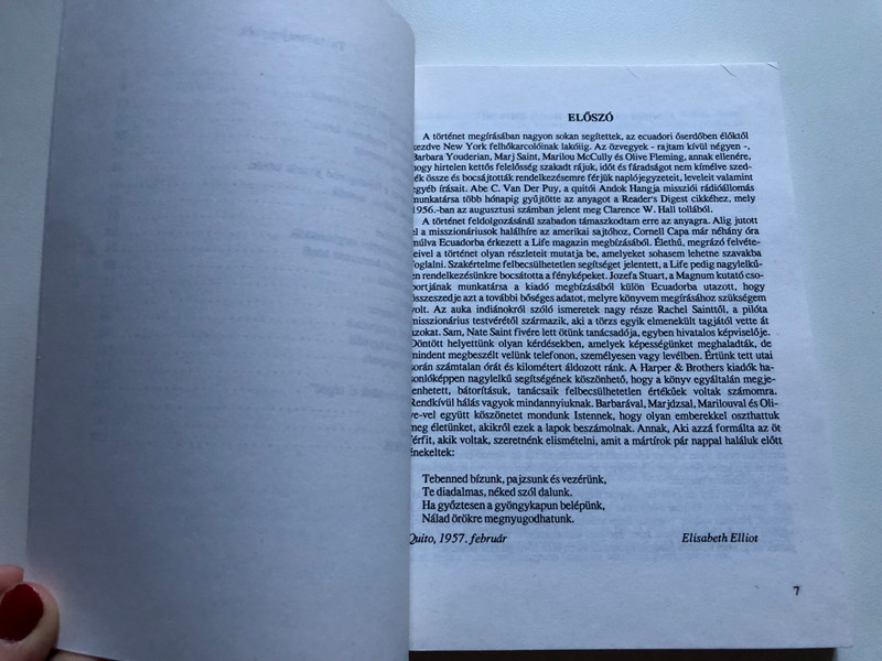 A dicsőség kapuján át / Elisabeth Elliot / Jó Hír Iratmisszió Alapítvány / Paperback (9630462702)