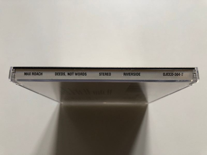 Max Roach – Deeds, Not Words / Original Jazz Classics Audio CD 1987 / OJCCD 304-2