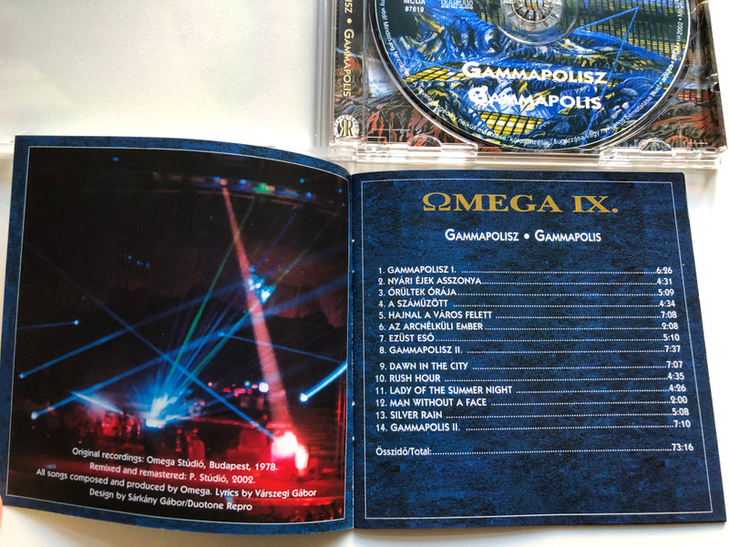 Omega – Gammapolisz • Gammapolis (Omega IX) / Mega Audio CD / MCDA 87619