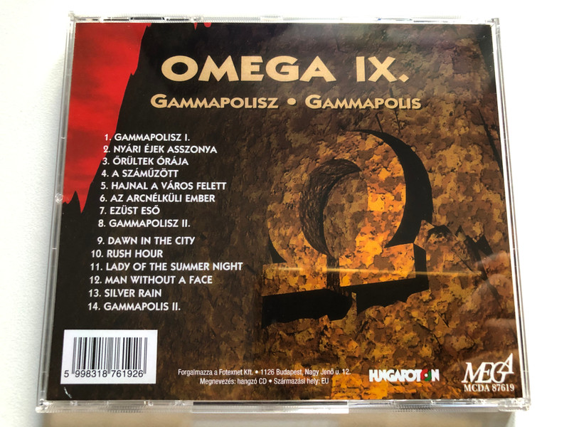 Omega – Gammapolisz • Gammapolis (Omega IX) / Mega Audio CD / MCDA 87619