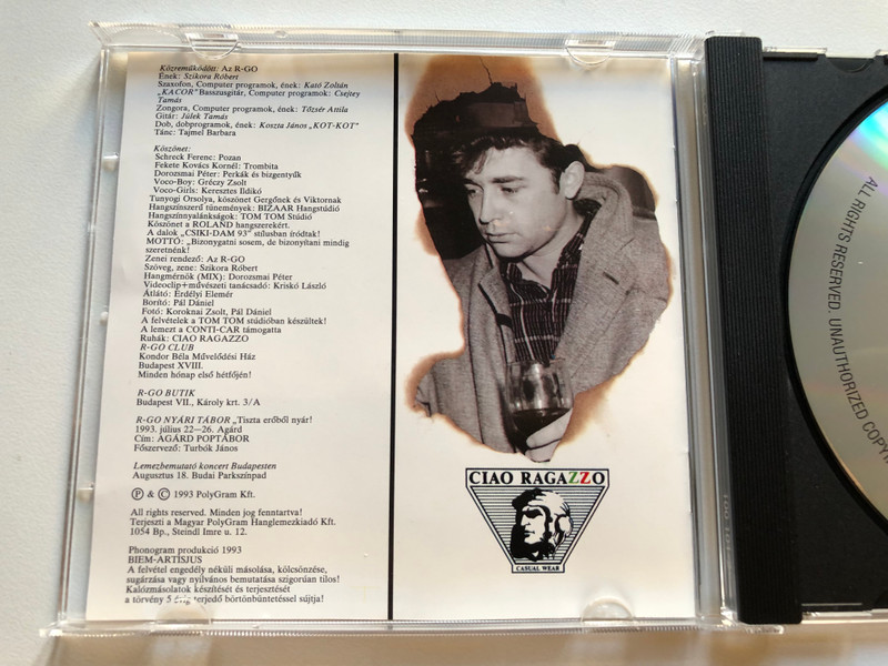 R-GO – Kalandorok, Csavar-gok / Phonogram Audio CD 1993 / 100 101-2