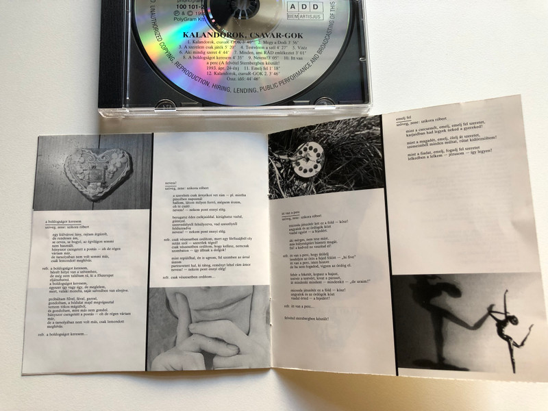 R-GO – Kalandorok, Csavar-gok / Phonogram Audio CD 1993 / 100 101-2