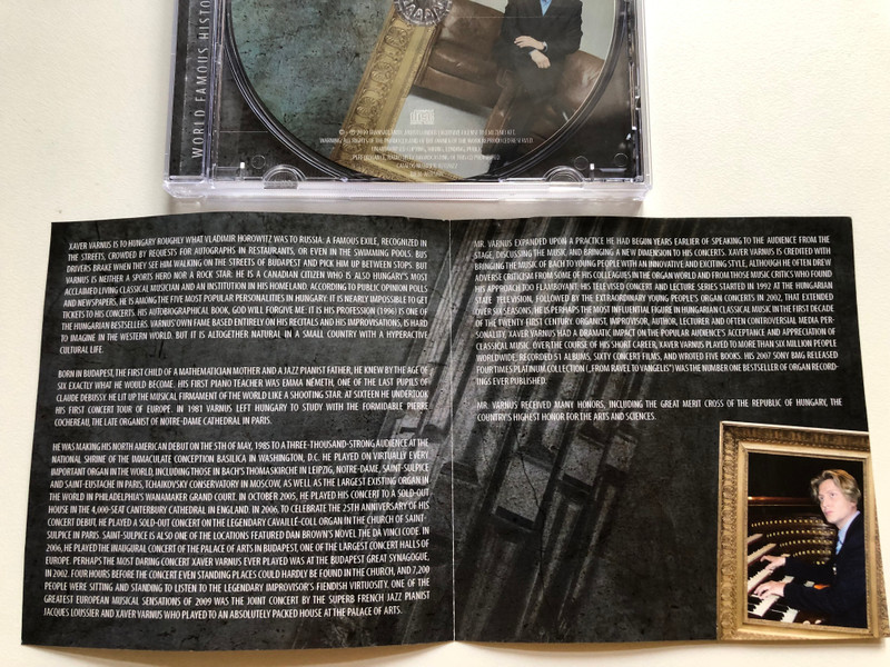 The Legendary Organist: Xaver Varnus – Bach Mozart Albinioni / World Famous Historical Recordings / EMI Audio CD 2010 / 0702022