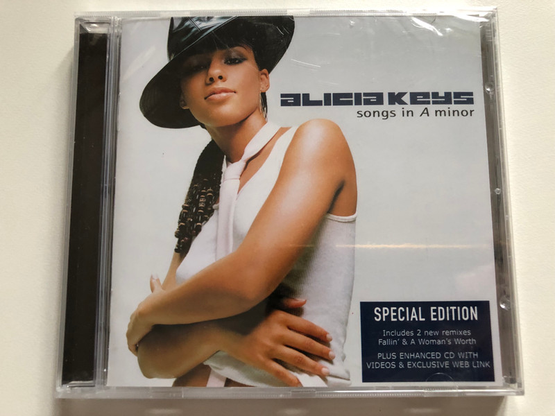 Alicia Keys – Songs In A Minor / Special Edition / Includes 2 new remixes ''Fallin'' & ''Woman's Worth'', plus enhanced CD with videos & exclusive web link / J Records Audio CD 2002 Stereo / 74321928892