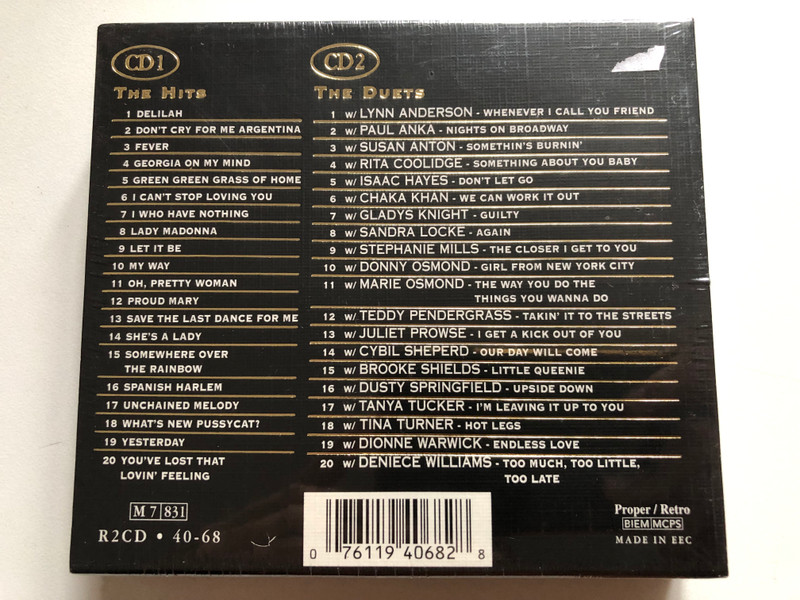 Tom Jones – The Gold Collection: 40 Classic Performances / Retro 2x Audio CD / R2CD • 40-68