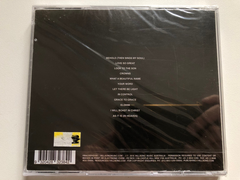 Hillsong – Let There Be Light. / Includes Full DVD + CD, Featuring: Behold (Then Sings My Soul), What A Beautiful Name / Hillsong Music Australia Audio CD + DVD CD 2016 / HMACDDVD320 