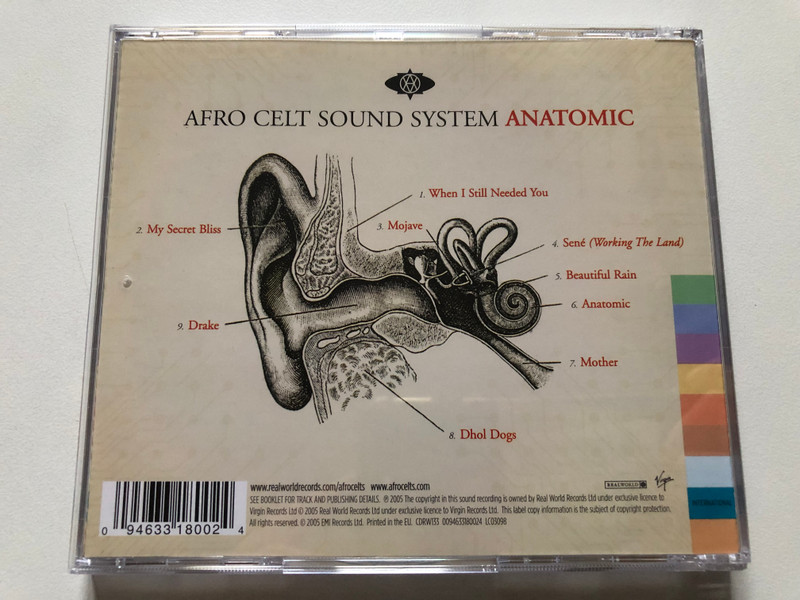 Afro Celt Sound System – Anatomic / Real World Records Audio CD 2005 / CDRW133