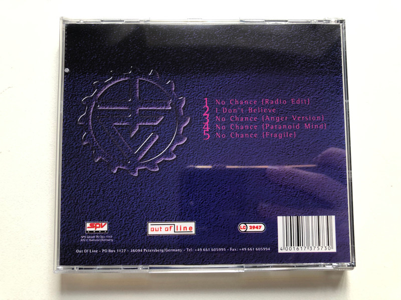 Terminal Choice – No Chance / Out Of Line Audio CD / OUT 050