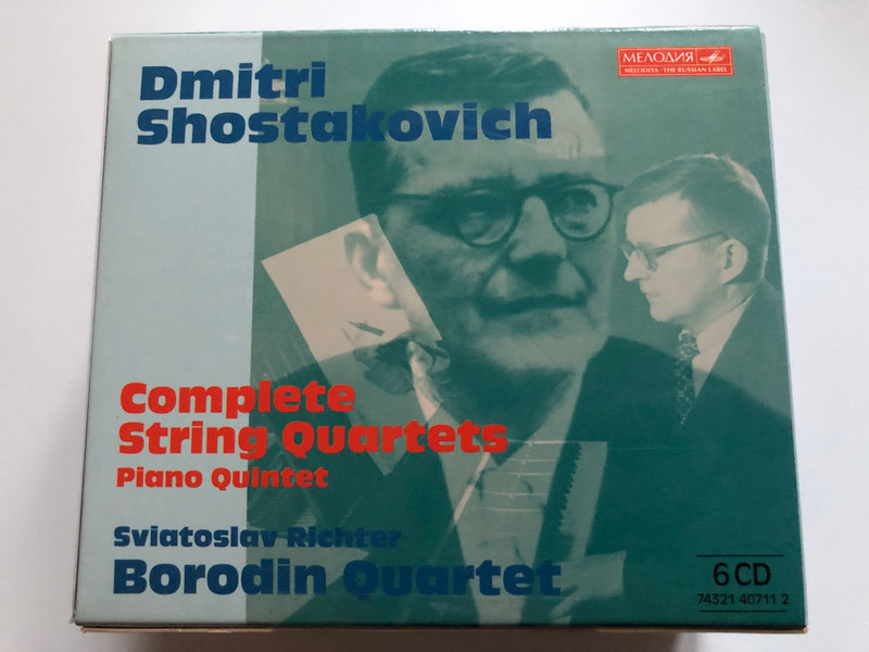 Dmitri Shostakovich - Complete Quartets, Piano Quintet - Sviatoslav Richter, Borodin Quartet / Мелодия 6x Audio CD, Box Set / 74321 40711 2