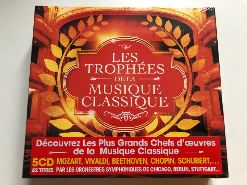 Les Trophées De La Musique Classique / Decouvrez Les Plus Grands Chefs d'oeuvres de la Musique Classique: Mozart, Vivaldi, Beethoven, Chopin, Schubert,... / Wagram Music 5x Audio CD 2014, Box Set / 3318642 