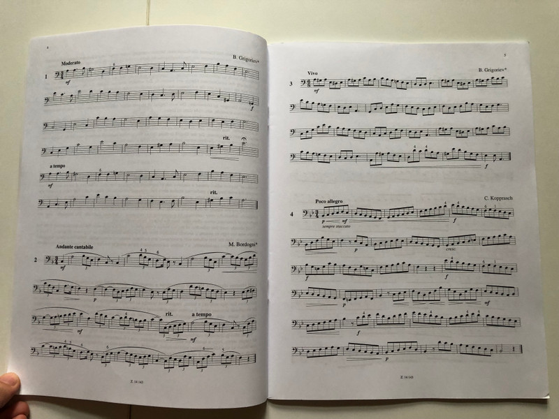Ausgewählte Etüden Band 1 für Posaune / Makovecz / Selected Studies for trombone / VÁLOGATOTT ETŰDÖK harsonára / Editio Musica Budapest Z. 14 143 / Paperback (9790080141434)