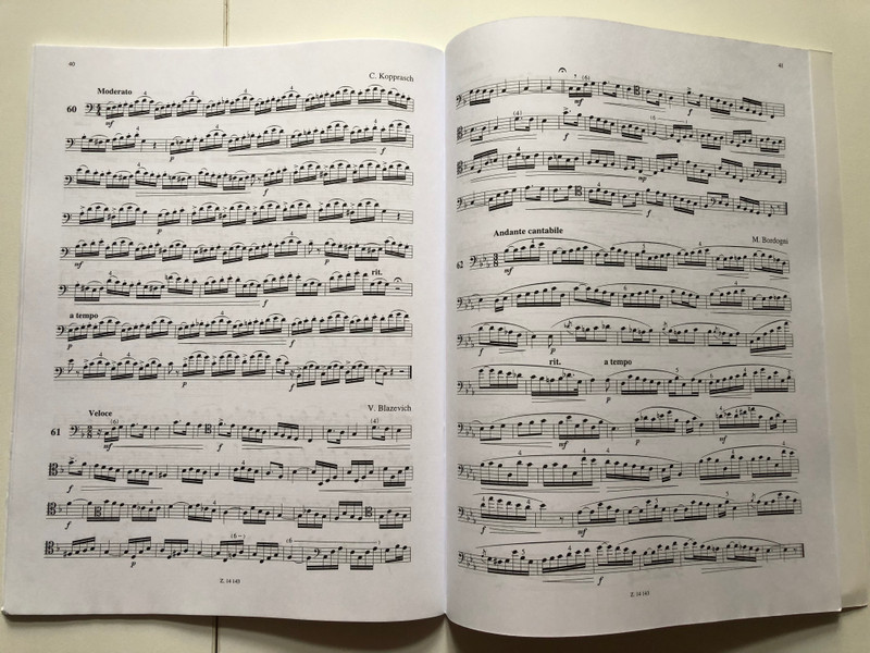 Ausgewählte Etüden Band 1 für Posaune / Makovecz / Selected Studies for trombone / VÁLOGATOTT ETŰDÖK harsonára / Editio Musica Budapest Z. 14 143 / Paperback (9790080141434)