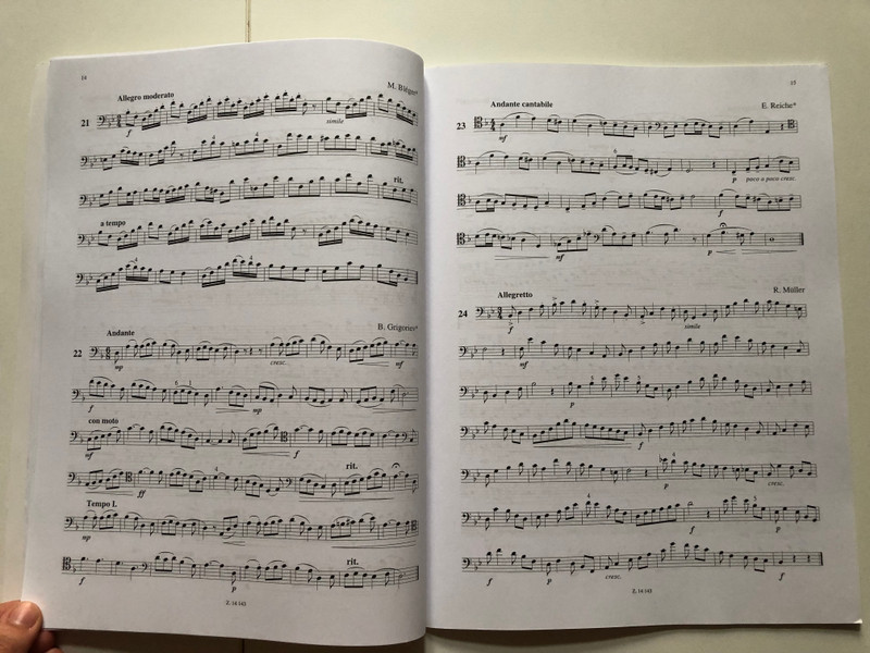 Ausgewählte Etüden Band 1 für Posaune / Makovecz / Selected Studies for trombone / VÁLOGATOTT ETŰDÖK harsonára / Editio Musica Budapest Z. 14 143 / Paperback (9790080141434)
