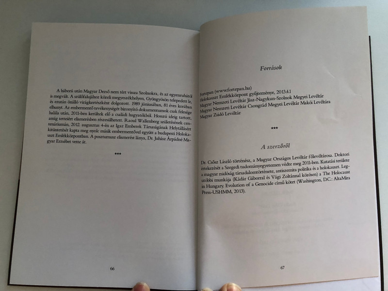 DROP IN THE OCEAN / A Hungarian Policeman in the Holocaust / THE STORY OF DEZSŐ MAGYAR / LÁSZLÓ CSŐSZ / Hardcover (9789631213225)