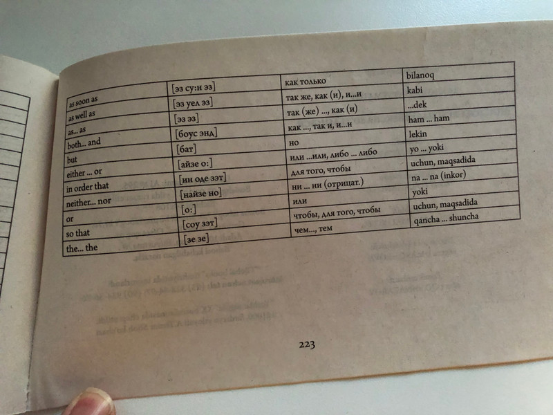 ENGLISH-RUSSIAN-UZBEK PHRASEBOOK / АНГЛО-РУССКО-УЗБЕКСКИЙ РАЗГОВОРНИК / INGLIZCHA-RUSCHA-O'ZBEKCHA SO'ZLASHGICH / Global Books / Paperback (9789943675520)