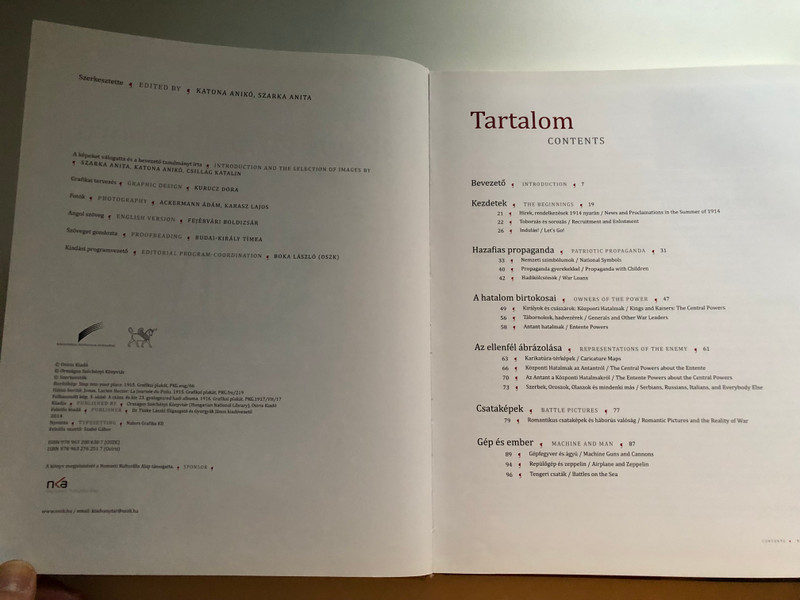 Képpé formált háború - Picture the great war / Katona Anikó - Szarka Anita / Budapest, OSZK, OSIRIS KIADO, 2014 / Hardcover (9789632762517)