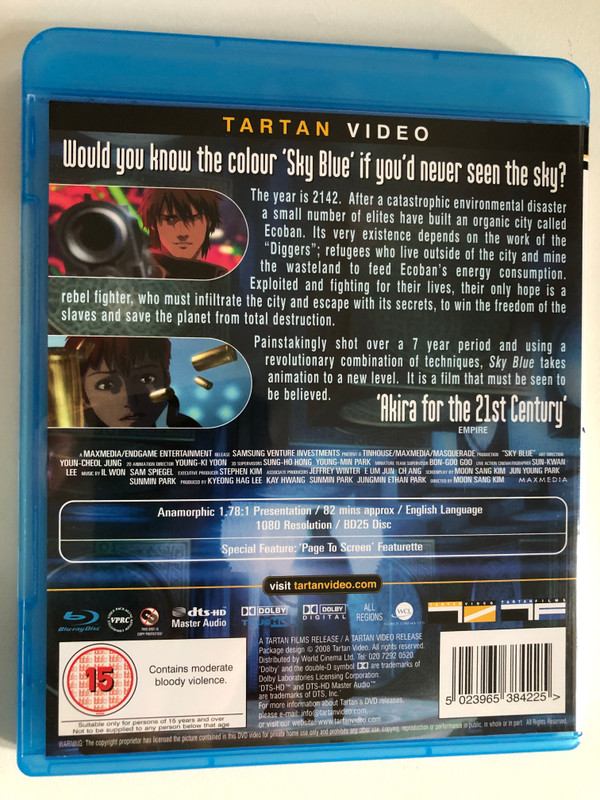 Sky Blue 2142 A.D. / Tartan Video / BluRay Disc / DVD Video (5023965384225)